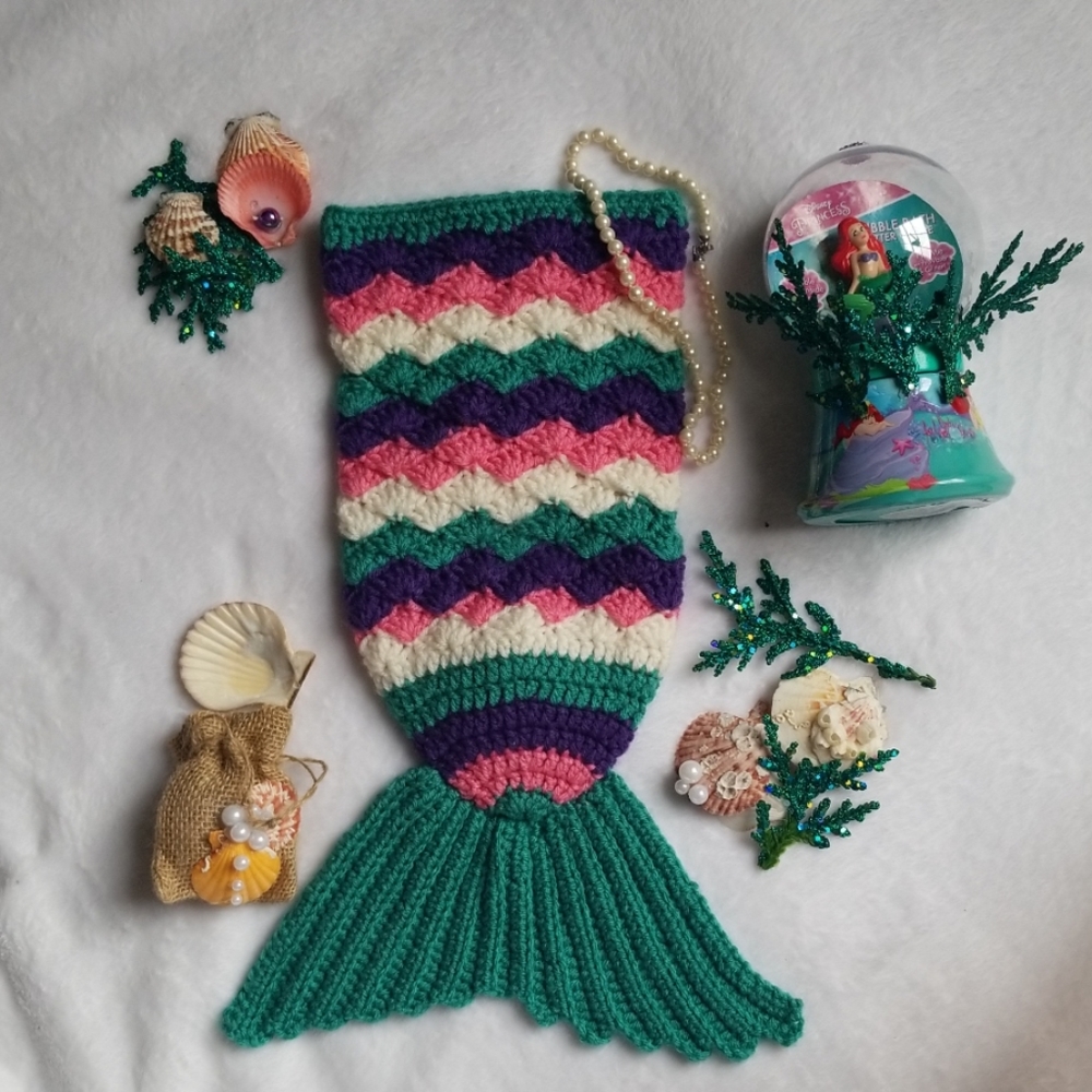 Mermaid knitted costume skirt